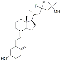 23,23-difluoro-25-hydroxyvitamin D3 Struktur