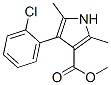 1H-Pyrrole-3-carboxylicacid,4-(2-chlorophenyl)-2,5-dimethyl-,methylester(9CI) Struktur