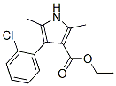 1H-Pyrrole-3-carboxylicacid,4-(2-chlorophenyl)-2,5-dimethyl-,ethylester(9CI) Struktur