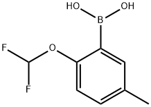 2-difluoromethoxy-5-methyl-benzeneboronic acid Struktur