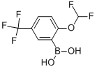 2-difluoromethoxy-5-trifluoromethyl-benzeneboronic acid Struktur