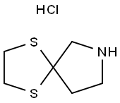 1,4-Dithia-7-aza-spiro[4.4]nonane hydrochloride Struktur