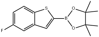 5-FLUORO-2-(4,4,5,5-TETRAMETHYL-1,3,2-DIOXABOROLAN-2-YL)-BENZO[B]THIOPHENE Struktur