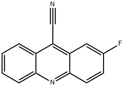 9-Acridinecarbonitrile,  2-fluoro- Struktur