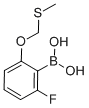 2-Fluoro-6-(methylthiomethoxy)phenylboronic acid
 Struktur