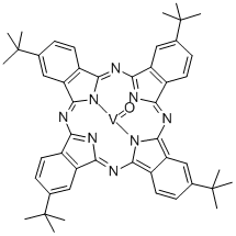 (TETRA-T-BUTYLPHTHALOCYANINATO)OXOVANADIUM(IV) Struktur