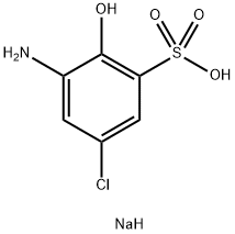 sodium 3-amino-5-chloro-2-hydroxybenzenesulphonate Struktur