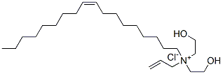 allylbis(2-hydroxyethyl)oleylammonium chloride Struktur