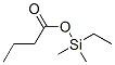 Butanoic  acid,  ethyldimethylsilyl  ester Struktur