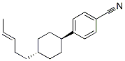 4-[4-(3-(E)-pentenyl) cyclohexyl], trans-Benzonitrile Struktur