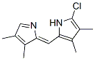 1H-Pyrrole,  2-chloro-5-[(Z)-(3,4-dimethyl-2H-pyrrol-2-ylidene)methyl]-3,4-dimethyl- Struktur