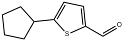 5-CYCLOPENTYLTHIOPHENE-2-CARBALDEHYDE Struktur