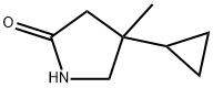 4-CYCLOPROPYL-4-METHYL-2-PYRROLIDINONE Struktur