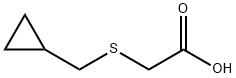 [(cyclopropylmethyl)thio]acetic acid Struktur