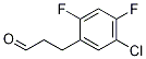 Benzenepropanal, 5-chloro-2,4-difluoro- Struktur