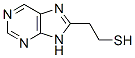 9H-Purine-8-ethanethiol Struktur