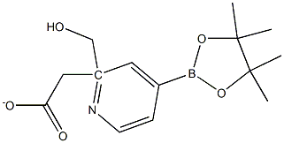 2-PYRIDINEMETHANOL, 4-(4,4,5,5-TETRAMETHYL-1,3,2-DIOXABOROLAN-2-YL)-, 2-ACETATE Struktur