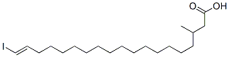 19-iodo-3-methyl-18-nonadecenoic acid Struktur