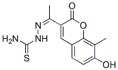 Hydrazinecarbothioamide,  2-[1-(7-hydroxy-8-methyl-2-oxo-2H-1-benzopyran-3-yl)ethylidene]- Struktur