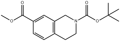 2-tert-Butyl 7-methyl 3,4-dihydroisoquinoline-2,7(1H)-dicarboxylate, 960305-54-8, 結(jié)構(gòu)式