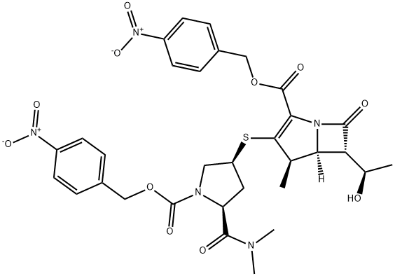 Protected meropenem Struktur