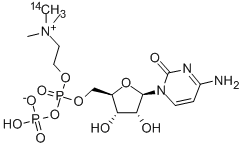 CYTIDINE DIPHOSPHOCHOLINE, [METHYL-14C] Struktur