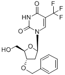 3'-O-benzyl-2'-deoxy-5-trifluoromethyluridine Struktur