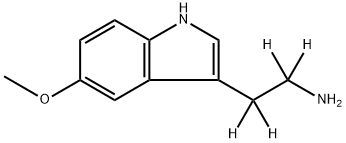 5-METHOXYTRYPTAMINE-ALPHA,ALPHA,BETA,BETA-D4 Struktur