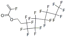 2-Fluoroacrylic acid 3,3,4,4,5,5,6,6,7,7,8,8,9,9,10,10,10-heptadecafluorodecyl ester Struktur