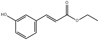 2-Propenoic acid, 3-(3-hydroxyphenyl)-, ethyl ester, (2E)- Struktur