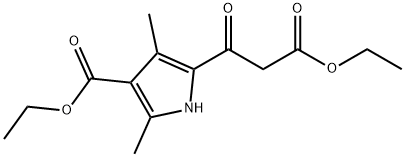 5-(2-ETHOXYCARBONYL-ACETYL)-2,4-DIMETHYL-1H-PYRROLE-3-CARBOXYLIC ACID ETHYL ESTER Struktur