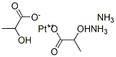 diammine platinum(II) lactate Struktur