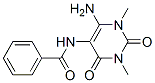 Benzamide,  N-(6-amino-1,2,3,4-tetrahydro-1,3-dimethyl-2,4-dioxo-5-pyrimidinyl)- Struktur