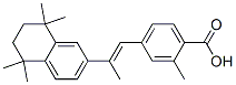 2-Methyl-4-[(E)-2-[(5,6,7,8-tetrahydro-5,5,8,8-tetramethylnaphthalen)-2-yl]-1-propenyl]benzoic acid Struktur