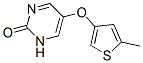 5-((5-methyl-3-thienyl)oxy)-2(1H)-pyrimidinone Struktur