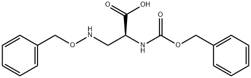 3-[(Benzyloxy)amino]-N-[(benzyloxy)carbonyl]-D,L-alanine Struktur