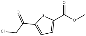 2-Thiophenecarboxylic acid, 5-(chloroacetyl)-, methyl ester (9CI) Struktur