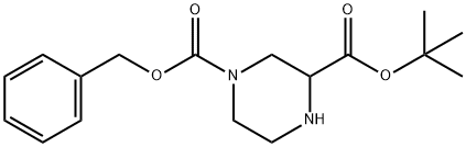 TERT-BUTYL-4-CBZ-PIPERAZINE-2-CARBOXYLATE Struktur