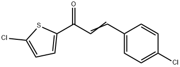 3-(4-CHLOROPHENYL)-1-(5-CHLORO-2-THIENYL)PROP-2-EN-1-ONE Struktur