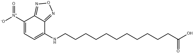 12-(7-NITROBENZOFURAZAN-4-YLAMINO)DODECANOIC ACID Struktur