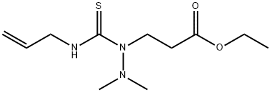 3-(2,2-Dimethyl-1-allylthiocarbamoylhydrazino)ethylpropionate Struktur