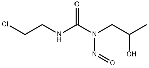 1-nitroso-1-(2-hydroxypropyl)-3-(2-chloroethyl)urea Struktur