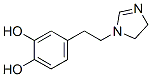 1,2-Benzenediol, 4-[2-(4,5-dihydro-1H-imidazol-1-yl)ethyl]- (9CI) Struktur