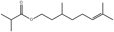 CITRONELLYL ISOBUTYRATE Struktur