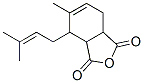 5-methyl-4-(3-methylbut-2-enyl)-3a,4,7,7a-tetrahydroisobenzofuran-1,3-dione Struktur