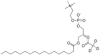 3,5,9-Trioxa-4-phosphahexacosan-1-aminium,7-(acetyl-d3-oxy)-4-hydroxy-N,N,N-trimethyl-10-oxo-,innersalt,4-oxide,(R] Struktur