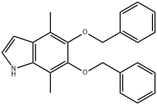 5,6-BIS-BENZYLOXY-4,7-DIMETHYLINDOLE Struktur