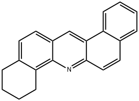 8,9,10,11, Tetrahydrodibenz(a,h)acridine Struktur