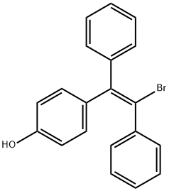 (E,Z)-1-Bromo-1,2-diphenyl-2-(4-hydroxyphenyl)ethene Struktur