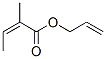 allyl 2-methylisocrotonate Struktur